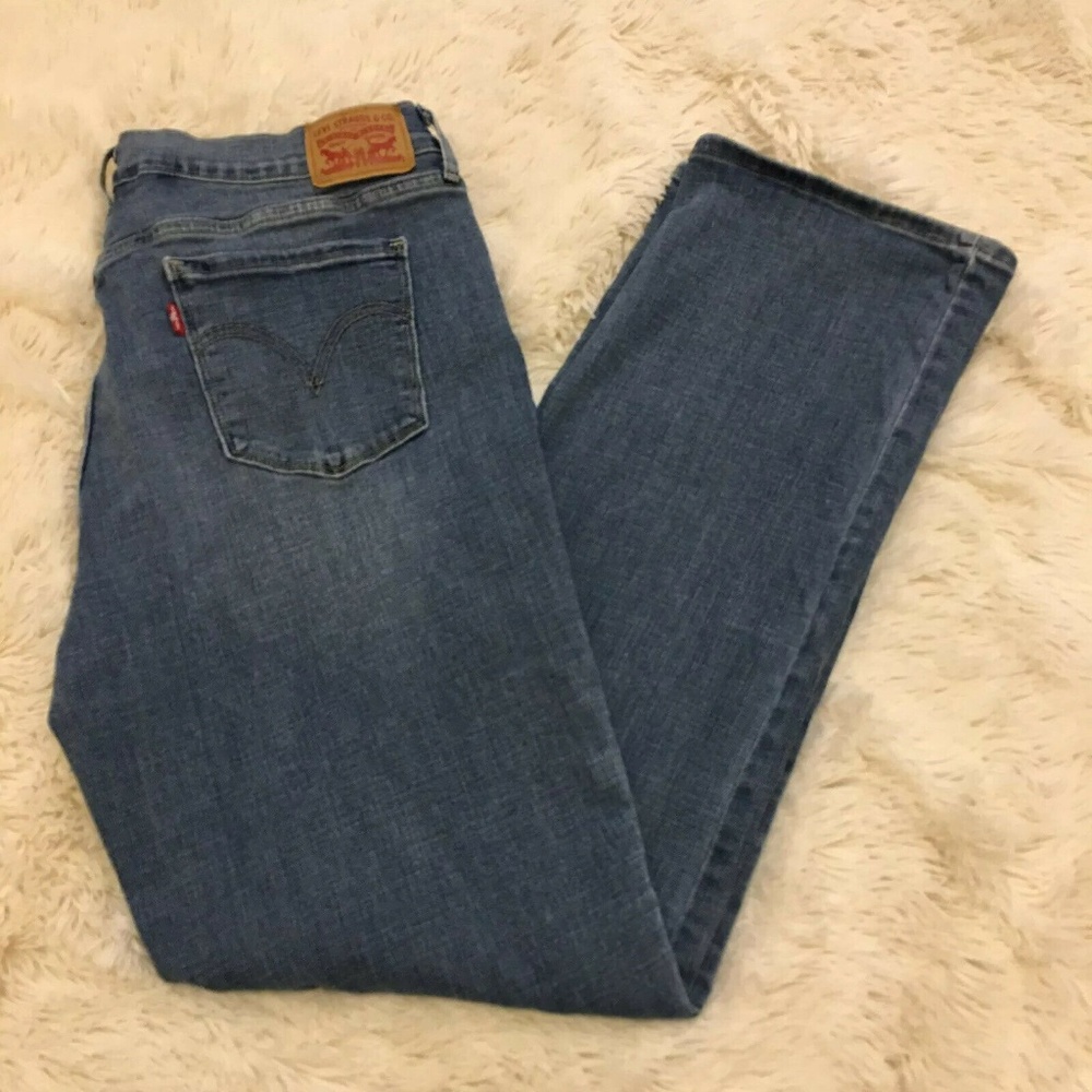 LEVI'S 505 Straight Leg Stretch Stretch Mid Rise